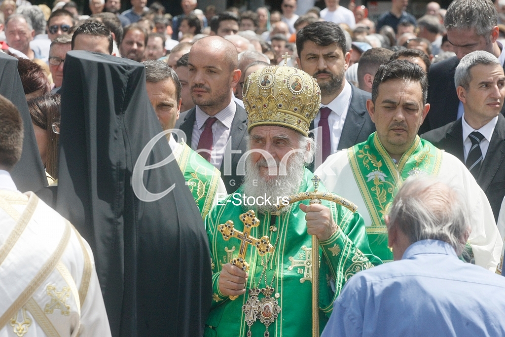 Ortodox church procession Belgrade Spasovdan