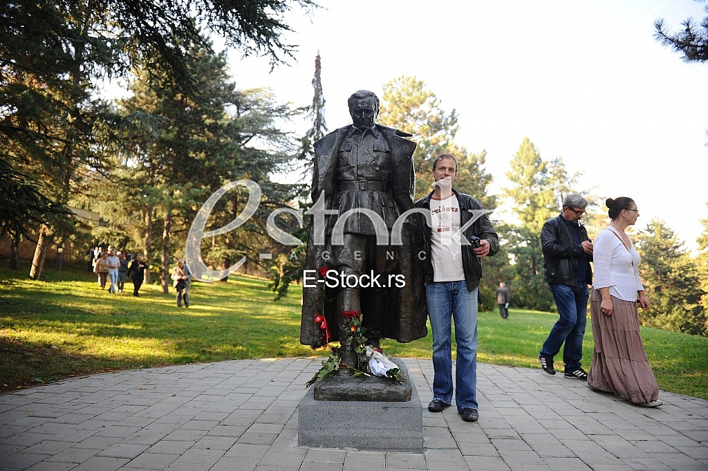 Jovanka Broz buried next to her husband Josip Broz Tito Jovanka Broz buried next to her husband Josip Broz Tito