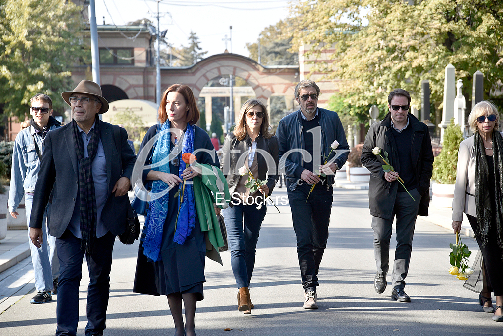 The funeral of actress Milena Dravic