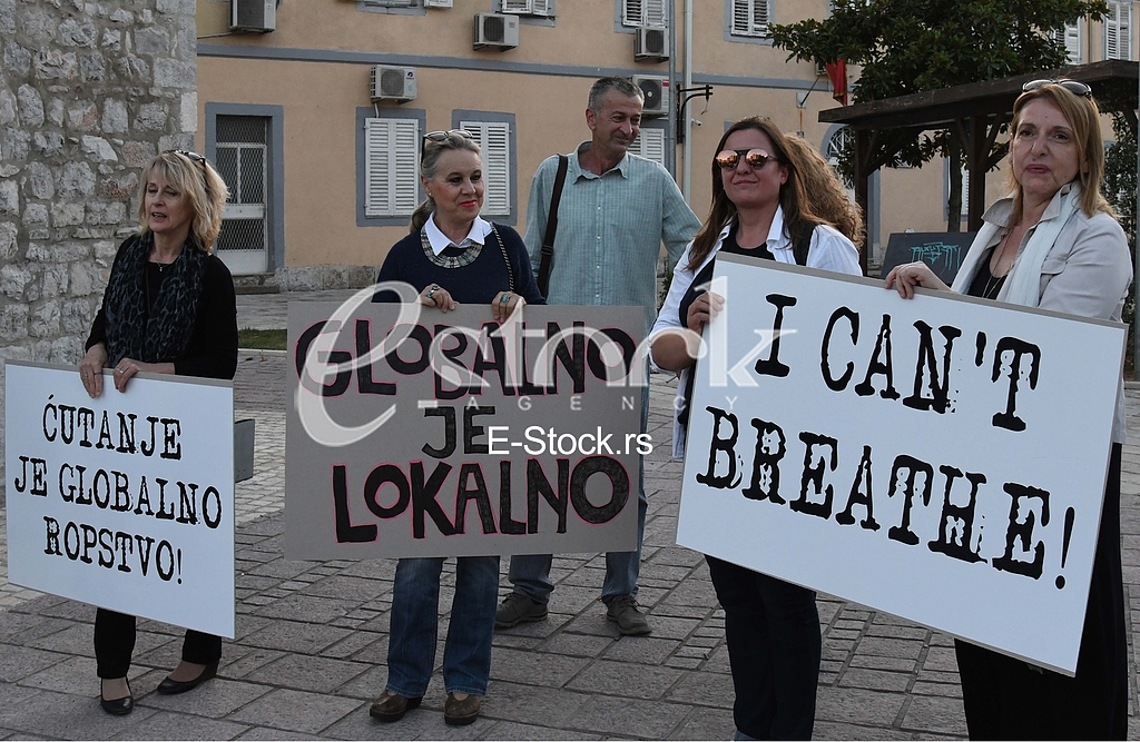 Podgorica protest Ne mogu da disem