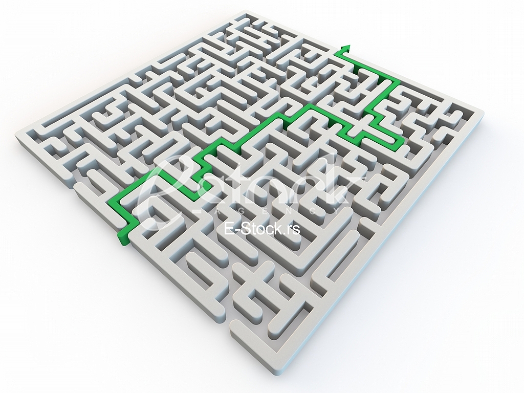 Solved maze