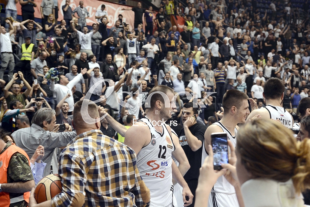  Partizan-Red Star, basketball derby game.