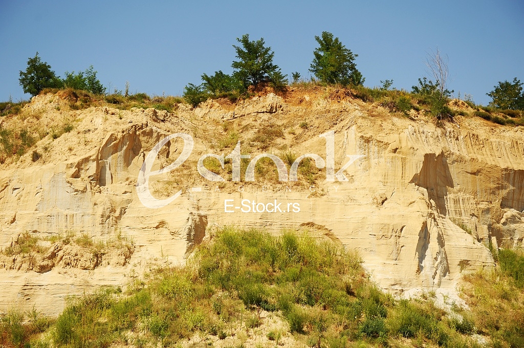 Background of yellow and white sandstone