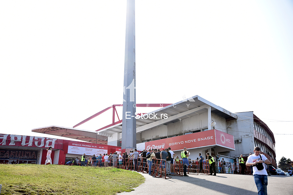 Selling tickets on stadium Marakana for the Champions League