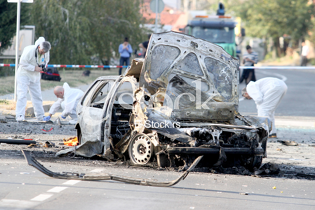 An explosion of a car in Vozdovac