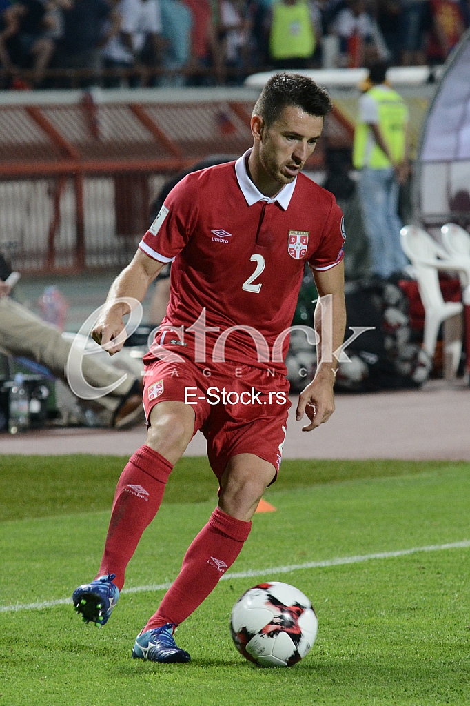  Serbia-Wales, football match.
