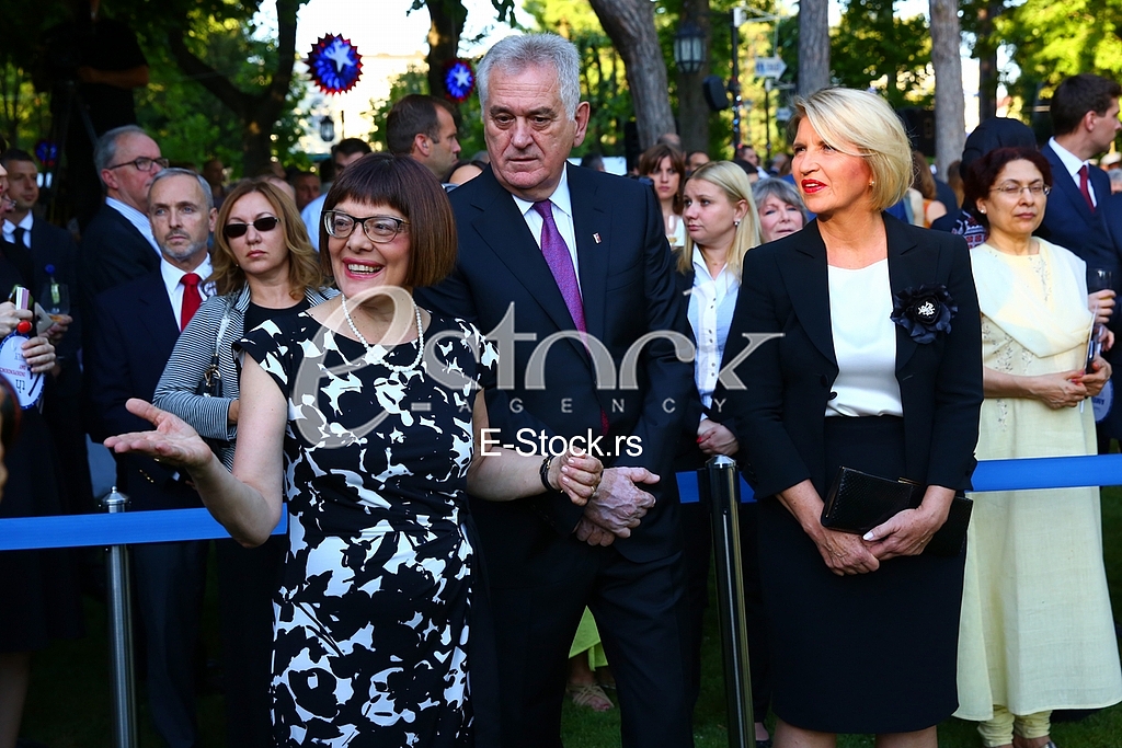 The traditional reception at the residence of the US ambassador