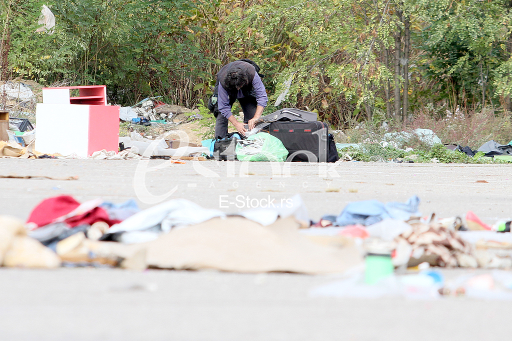 the flea market in New Belgrade