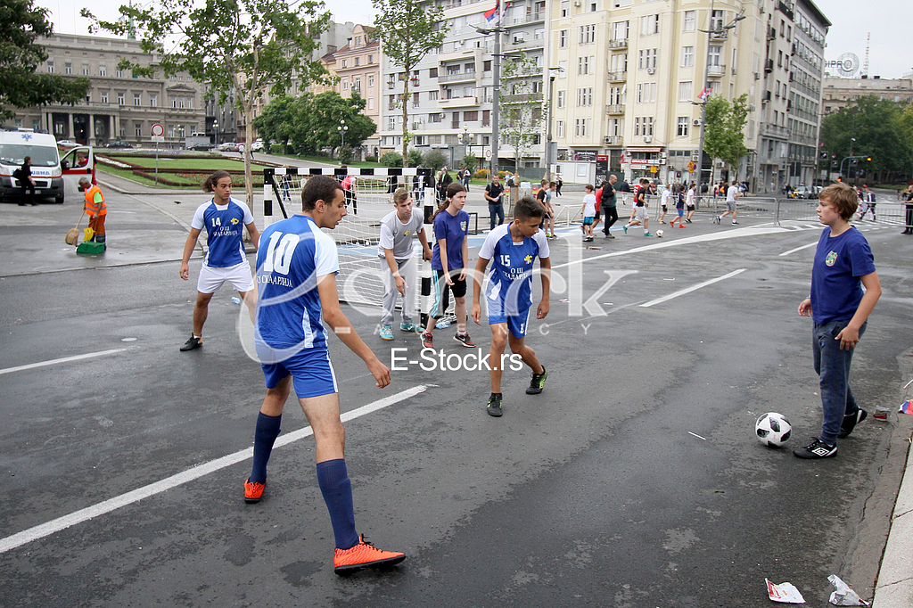 Football tournament of young categories