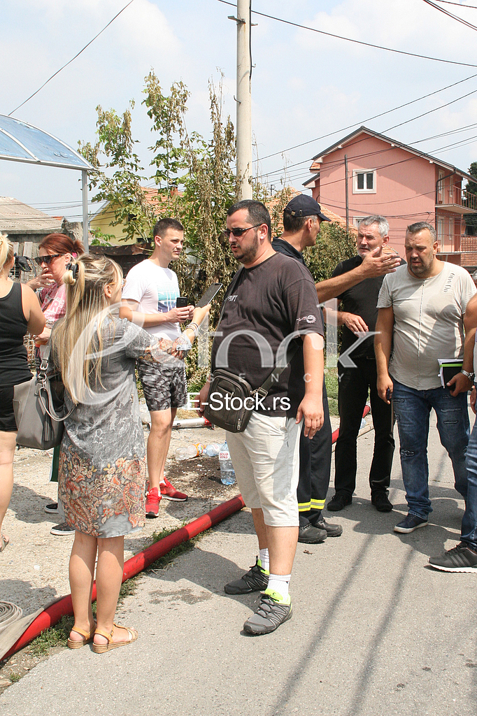 Burning a fire in the Zemun