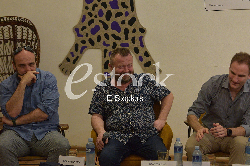 Zoran Panovic, Branko Rosic, Stefan Milenkovic tribina
