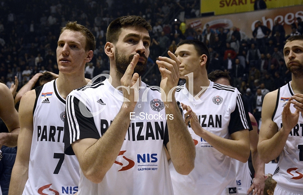 Partizan-Paok, (78:82), basketball game, FIBA league.