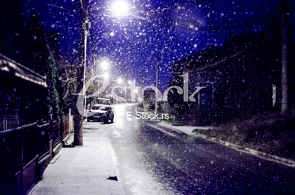 The first snow of 2016 in Belgrade