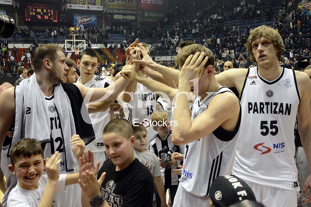Partizan-Paok, (78:82), basketball game, FIBA league.