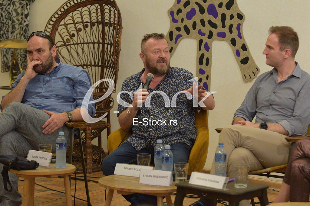 Zoran Panovic, Branko Rosic, Stefan Milenkovic, tribina 