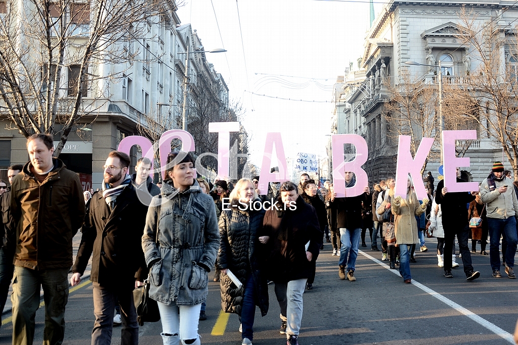 Protest ''Do not give Belgrade''

