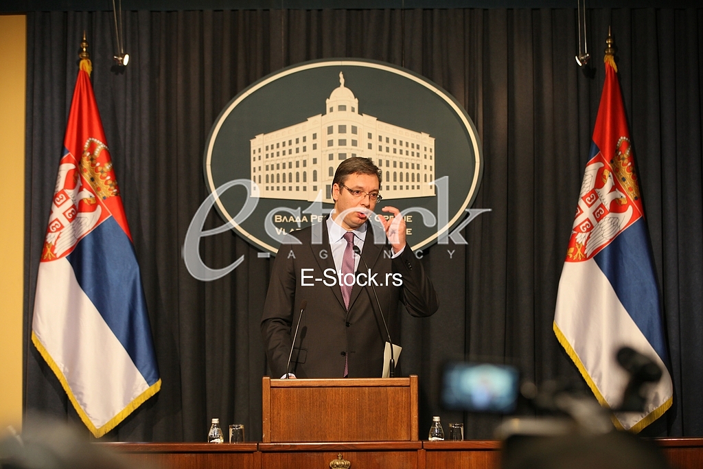 Prime Minister Aleksandar Vucic said today that he was sorry that Croatian officials will not review the facts and look truth in the eye and said that as of today, members of the government of Serbia to refrain from any kind of reaction to the statem