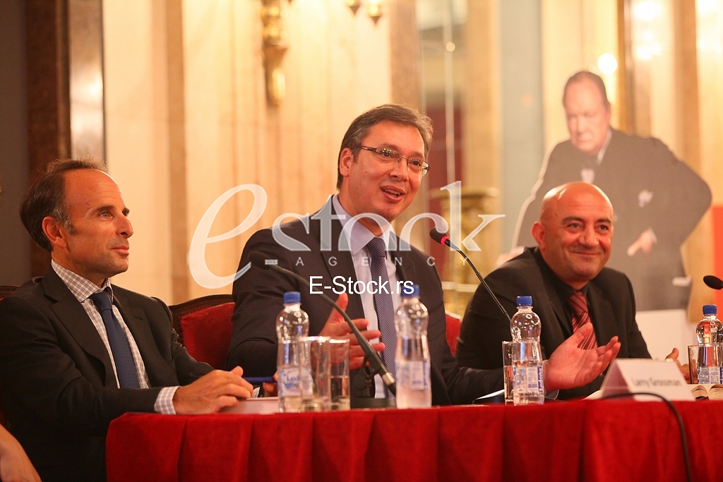Serbian Prime Minister Aleksandar Vucic on the promotion of the book 