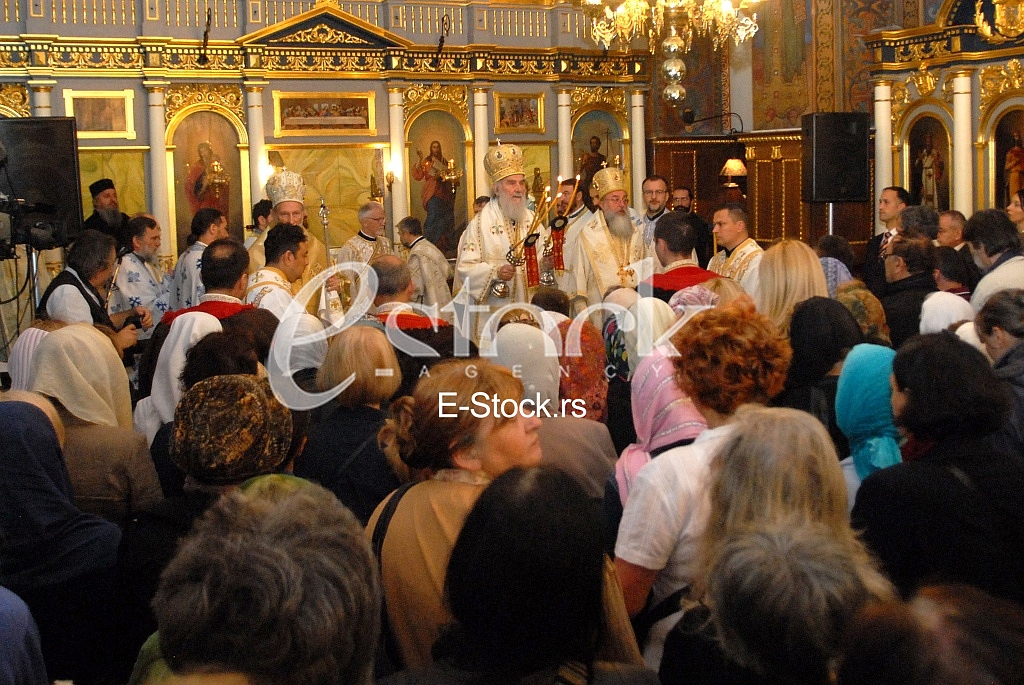 Serbian patriarch Irinej.