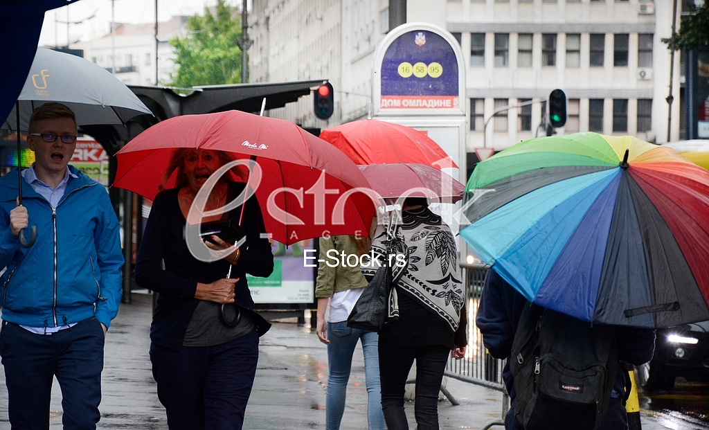 Rain in Belgrade, bad weather