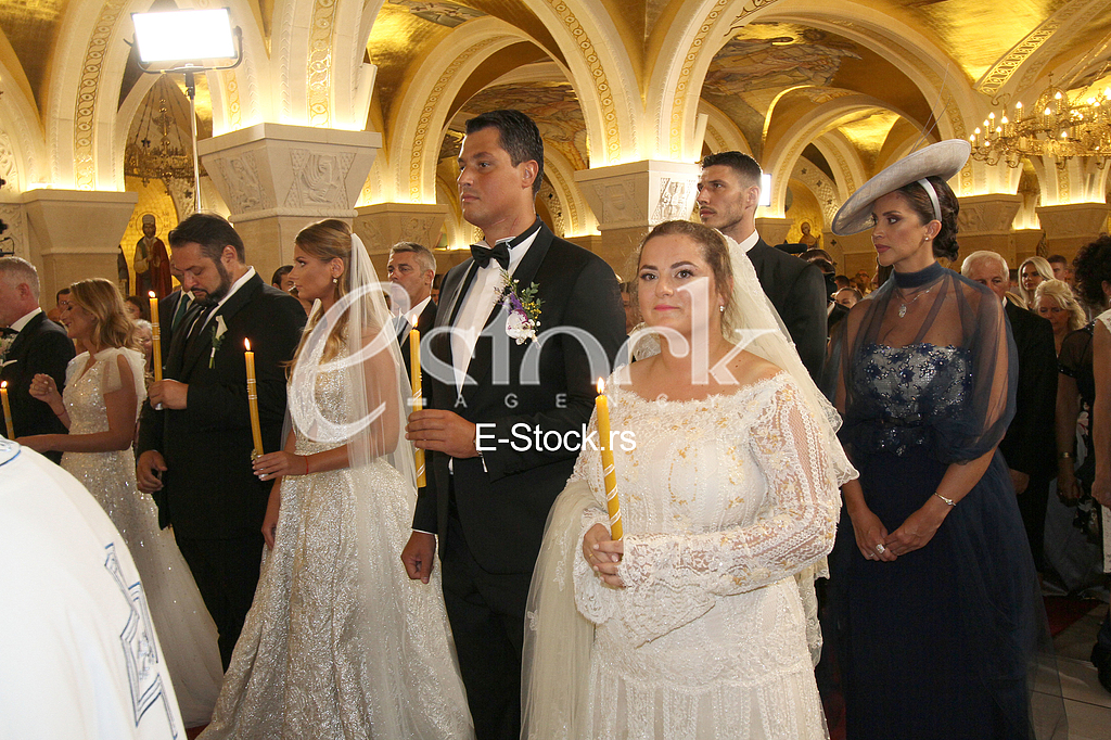 Vencanje Karic, Nebojsa Karic i Ksenija Luhnova,  Nadezda Karic i Dejan Lazarevic, Danica Karic i Nikola Stojilkovic