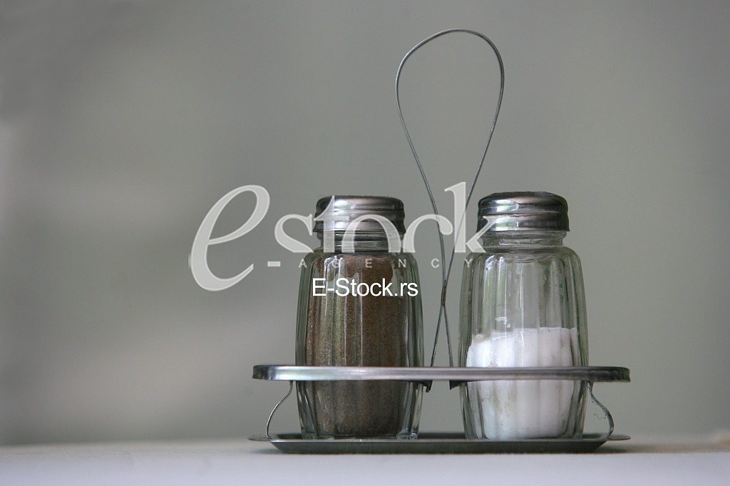 salt and pepper classic shakers on the table