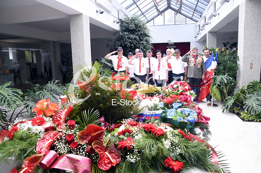 Celebrating 38 years since the death of Josip Broz Tito, the president of the SFRY in the House of Flowers.