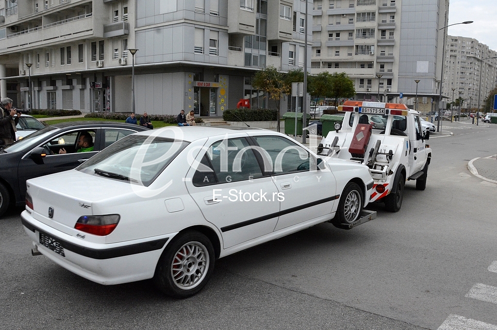  reports of an explosive device in the parking of Air Serbia, apartment block Belville Belgrade