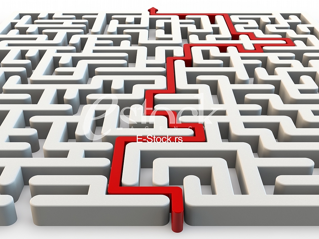 Solved maze