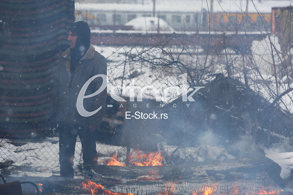 Refugees in Serbia during the winter