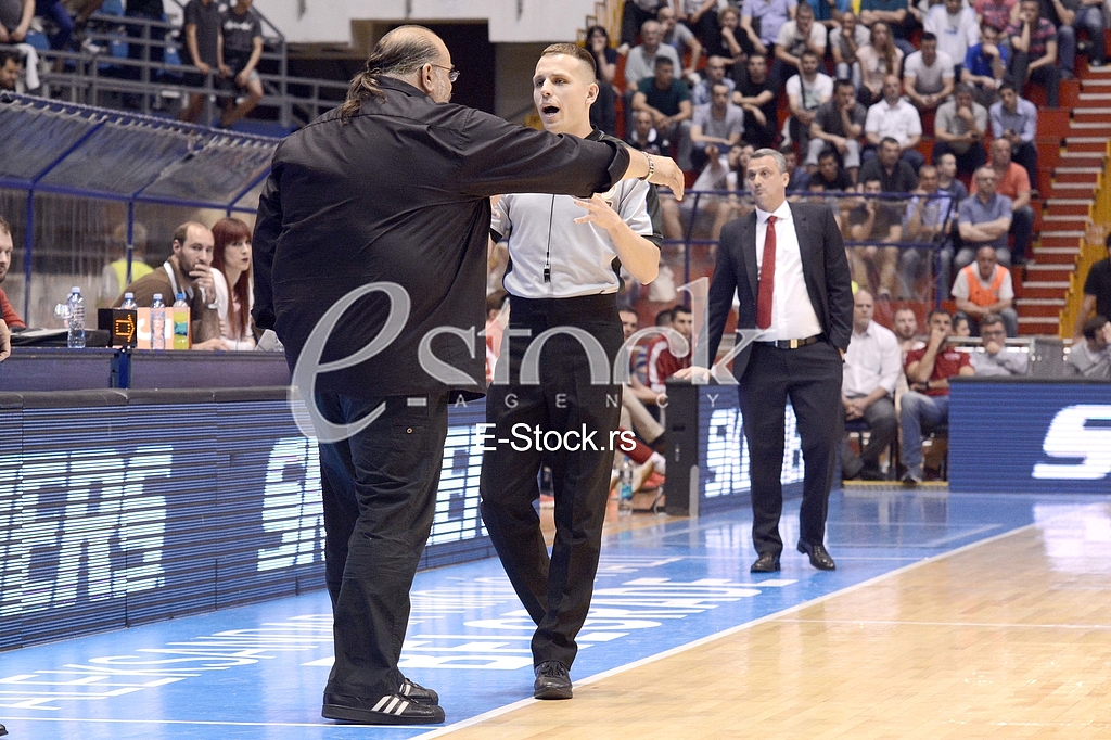  Partizan-Red Star, basketball derby game.