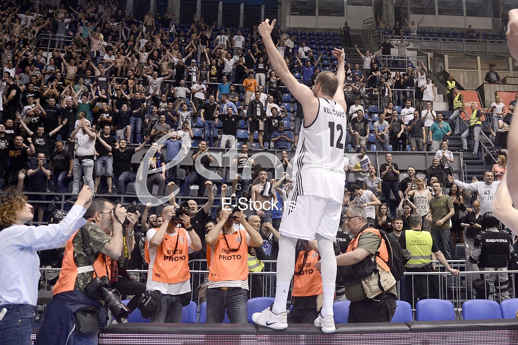  Partizan-Red Star, basketball derby game.