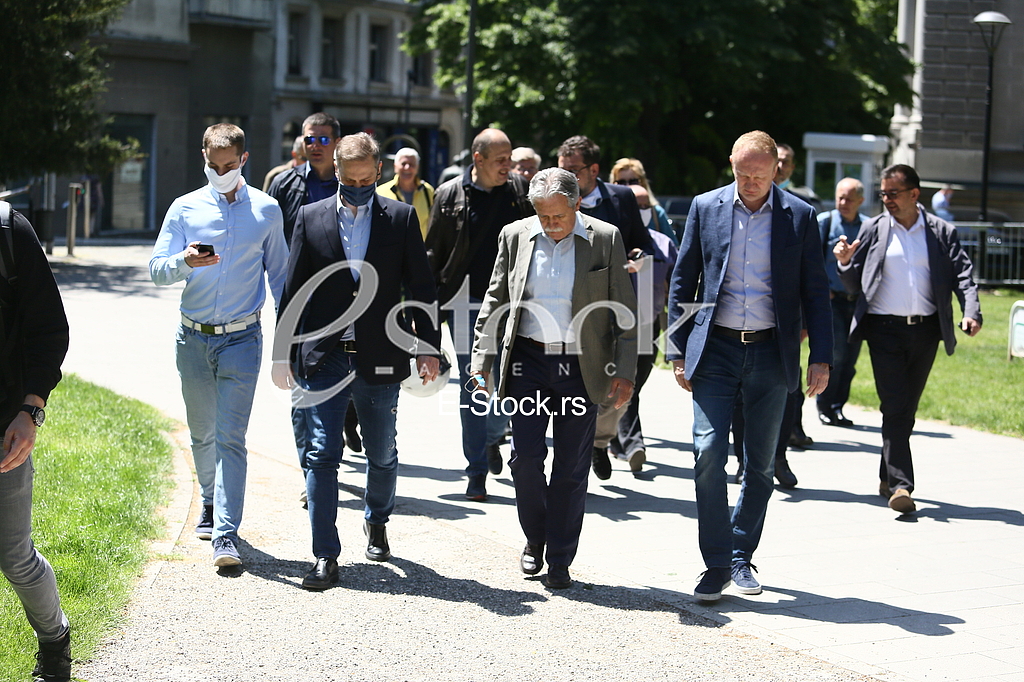 Borko Stefanovic, Slobodan Samardzic i Dragan Djilas