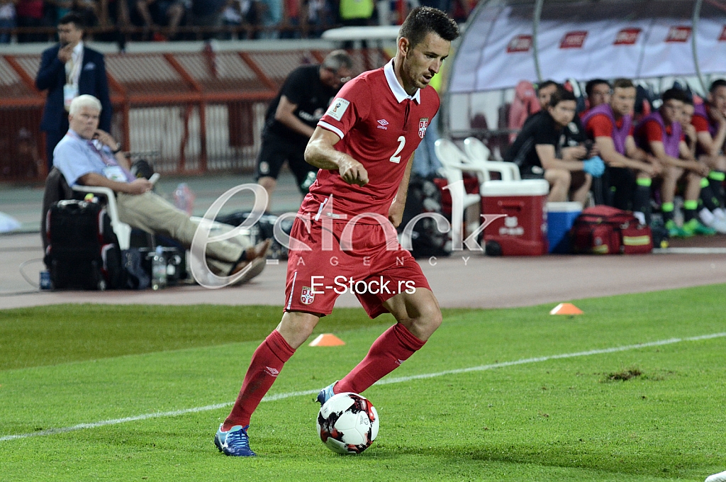  Serbia-Wales, football match.
