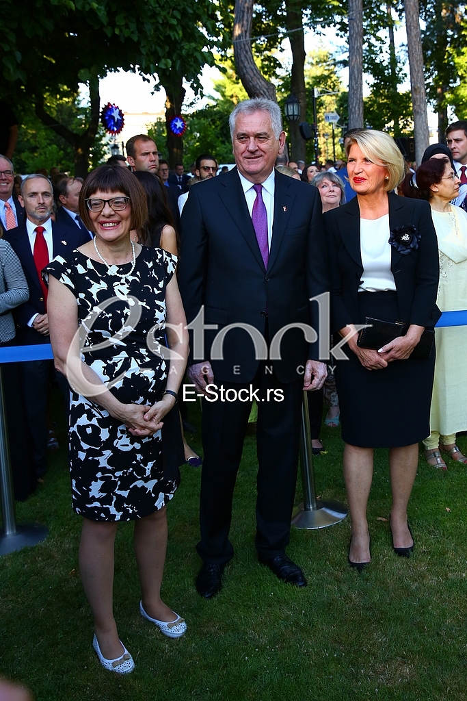 The traditional reception at the residence of the US ambassador
