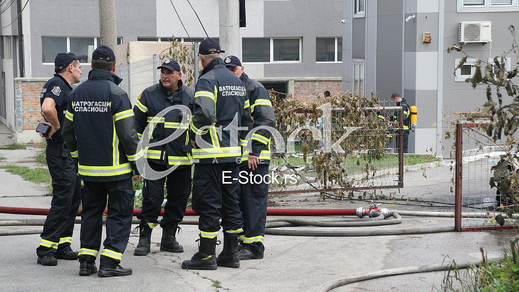 Burning a fire in the Zemun