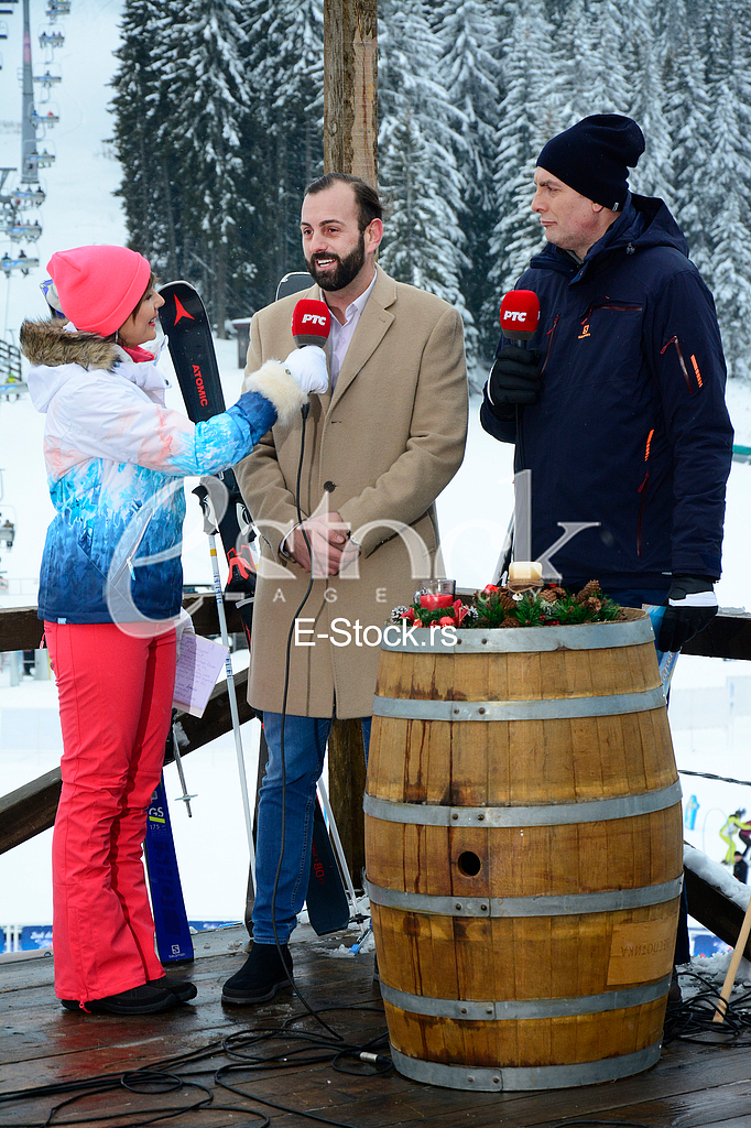 Live  TV show Sarenica with Ana Babic and Slobodan Sarenac, RTS TV station