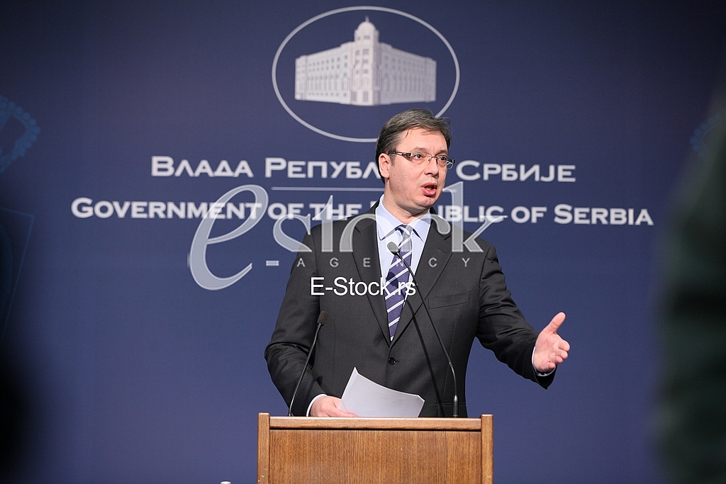 press conference,Aleksandar Vucic