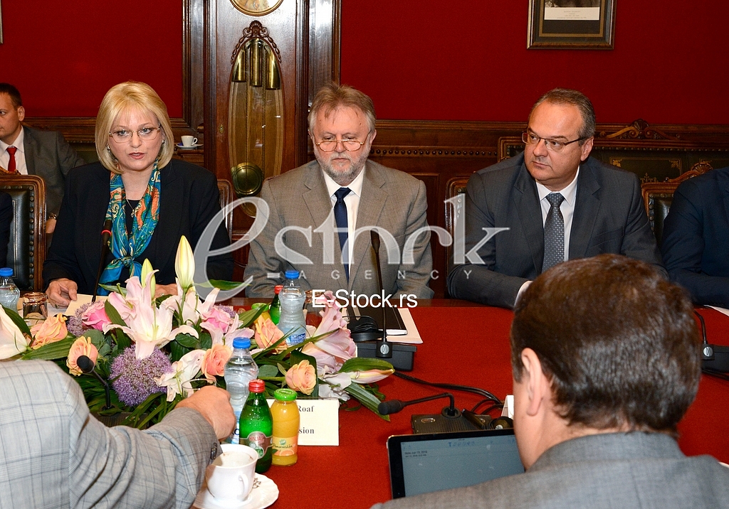first official meeting International Monetary Fund with Serbia in the building of the National Bank of Serbia