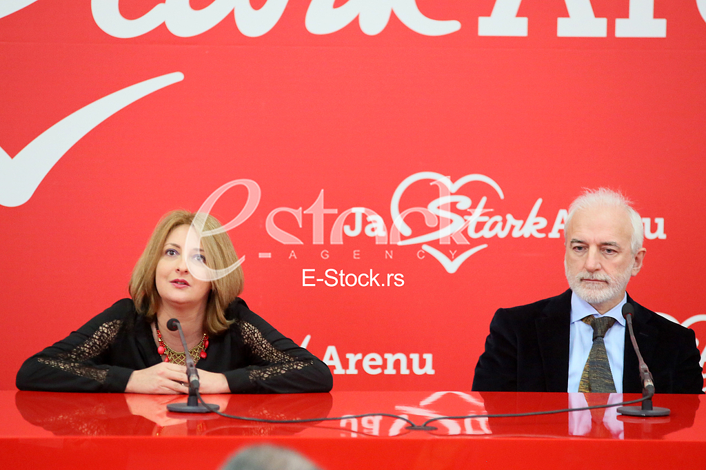 Media conference in Stark arena