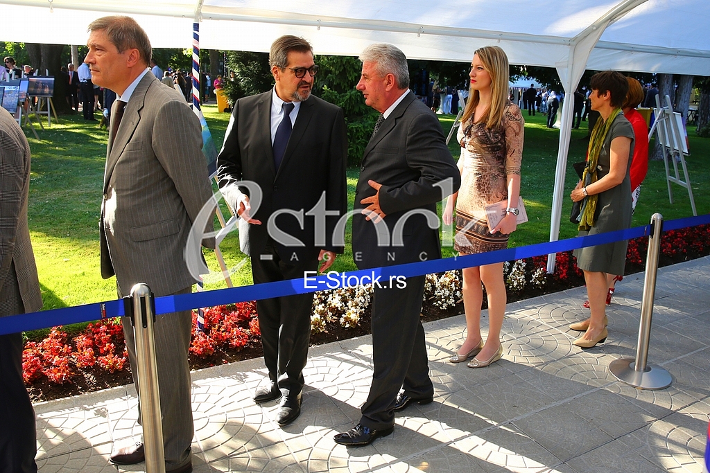 The traditional reception at the residence of the US ambassador