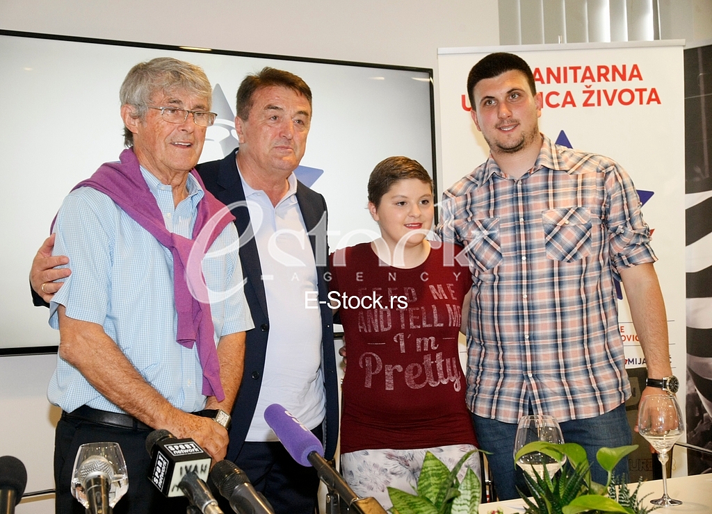 Press Conference on the charity football match to help children with cancer