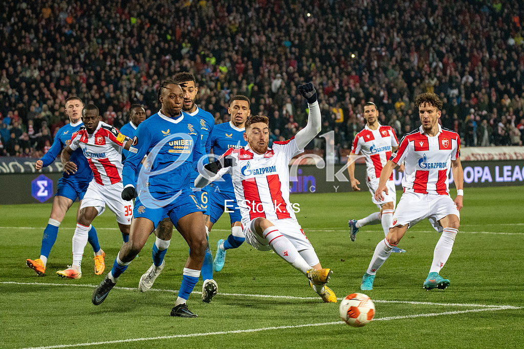 Fudbal: 1/8 finala Lige Evrope, Crvena zvezda - Glazgov Rendžers