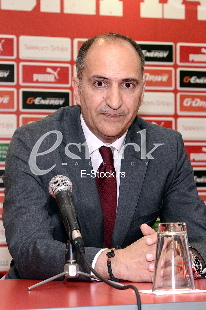 At a press conference at the 