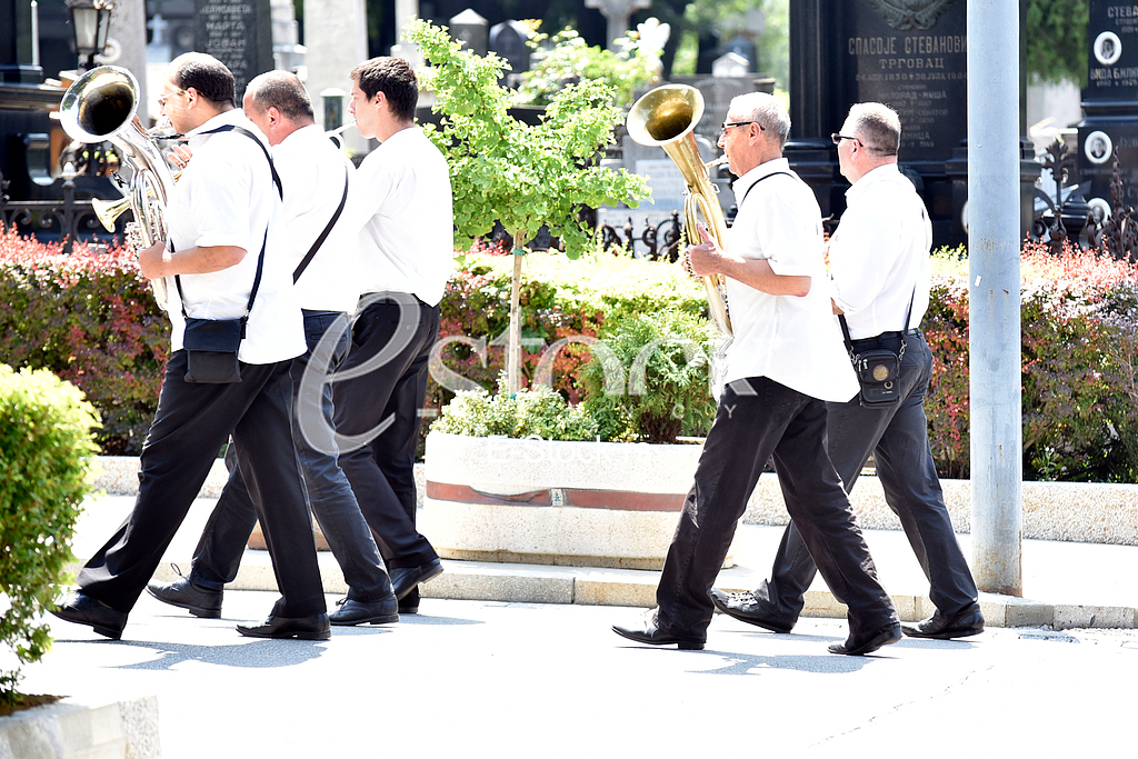 The funeral of a twenty-two year old Ognjen Ikac.