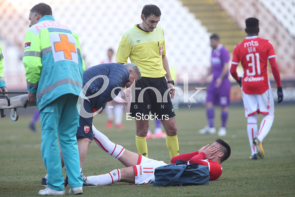 fk crvena zvezda vs fk javor ivanjica. na stadionu Rajka Mitica