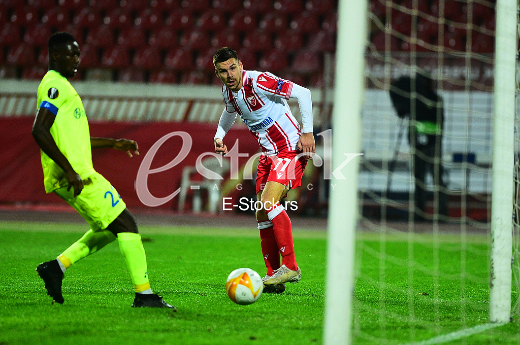 Marko Gobeljic Crvena zvezda vs Gent