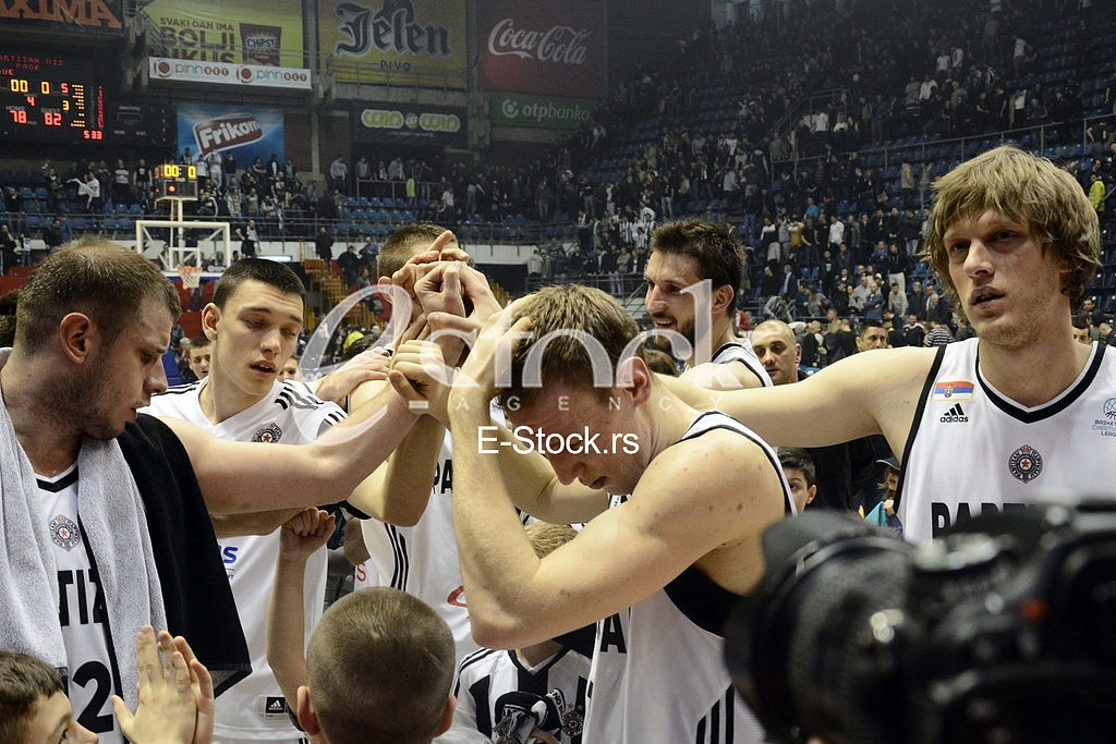 Partizan-Paok, (78:82), basketball game, FIBA league.