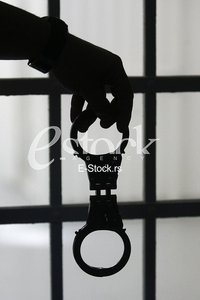 Man hand with handcuffs