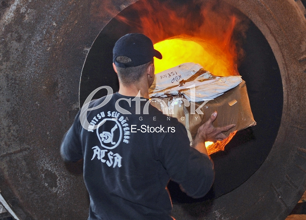 burnt about three thousand kilos of drugs seized